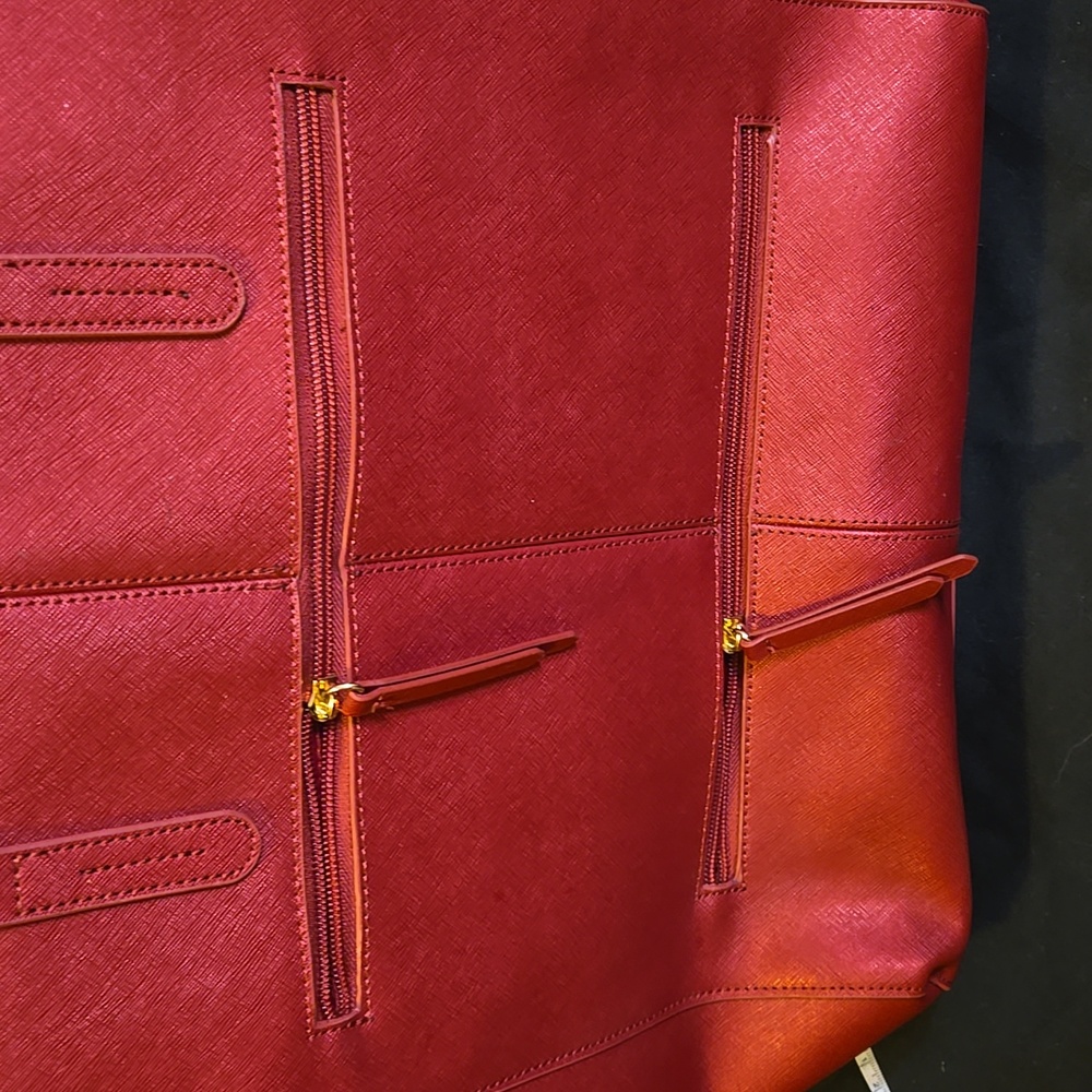 Joy Mangano E*Lite Travel Collection Leather Tote with RFID Protection NWT - Picture 10 of 10